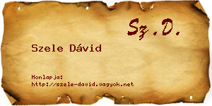 Szele Dávid névjegykártya
